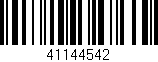 Código de barras (EAN, GTIN, SKU, ISBN): '41144542'