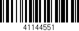 Código de barras (EAN, GTIN, SKU, ISBN): '41144551'
