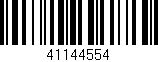 Código de barras (EAN, GTIN, SKU, ISBN): '41144554'