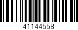 Código de barras (EAN, GTIN, SKU, ISBN): '41144558'
