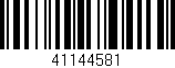 Código de barras (EAN, GTIN, SKU, ISBN): '41144581'