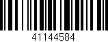 Código de barras (EAN, GTIN, SKU, ISBN): '41144584'