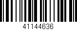 Código de barras (EAN, GTIN, SKU, ISBN): '41144636'