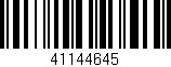 Código de barras (EAN, GTIN, SKU, ISBN): '41144645'