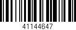 Código de barras (EAN, GTIN, SKU, ISBN): '41144647'