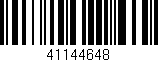 Código de barras (EAN, GTIN, SKU, ISBN): '41144648'