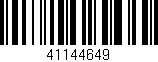Código de barras (EAN, GTIN, SKU, ISBN): '41144649'