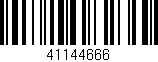 Código de barras (EAN, GTIN, SKU, ISBN): '41144666'