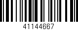 Código de barras (EAN, GTIN, SKU, ISBN): '41144667'
