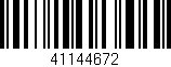 Código de barras (EAN, GTIN, SKU, ISBN): '41144672'