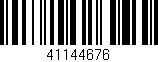 Código de barras (EAN, GTIN, SKU, ISBN): '41144676'