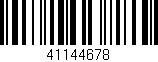 Código de barras (EAN, GTIN, SKU, ISBN): '41144678'