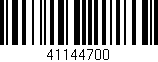 Código de barras (EAN, GTIN, SKU, ISBN): '41144700'