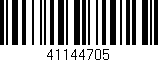 Código de barras (EAN, GTIN, SKU, ISBN): '41144705'