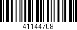 Código de barras (EAN, GTIN, SKU, ISBN): '41144708'