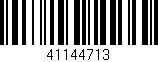 Código de barras (EAN, GTIN, SKU, ISBN): '41144713'