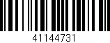 Código de barras (EAN, GTIN, SKU, ISBN): '41144731'
