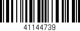Código de barras (EAN, GTIN, SKU, ISBN): '41144739'