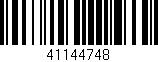Código de barras (EAN, GTIN, SKU, ISBN): '41144748'