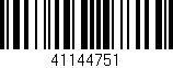Código de barras (EAN, GTIN, SKU, ISBN): '41144751'