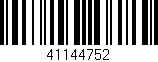 Código de barras (EAN, GTIN, SKU, ISBN): '41144752'