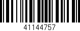 Código de barras (EAN, GTIN, SKU, ISBN): '41144757'