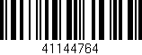Código de barras (EAN, GTIN, SKU, ISBN): '41144764'