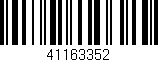 Código de barras (EAN, GTIN, SKU, ISBN): '41163352'