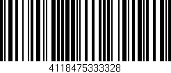 Código de barras (EAN, GTIN, SKU, ISBN): '4118475333328'