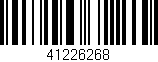 Código de barras (EAN, GTIN, SKU, ISBN): '41226268'