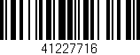 Código de barras (EAN, GTIN, SKU, ISBN): '41227716'