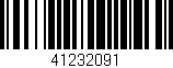 Código de barras (EAN, GTIN, SKU, ISBN): '41232091'