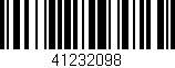 Código de barras (EAN, GTIN, SKU, ISBN): '41232098'