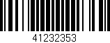 Código de barras (EAN, GTIN, SKU, ISBN): '41232353'