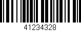 Código de barras (EAN, GTIN, SKU, ISBN): '41234328'