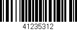 Código de barras (EAN, GTIN, SKU, ISBN): '41235312'
