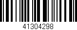 Código de barras (EAN, GTIN, SKU, ISBN): '41304298'