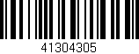 Código de barras (EAN, GTIN, SKU, ISBN): '41304305'