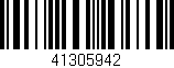 Código de barras (EAN, GTIN, SKU, ISBN): '41305942'