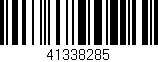 Código de barras (EAN, GTIN, SKU, ISBN): '41338285'