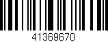 Código de barras (EAN, GTIN, SKU, ISBN): '41369670'