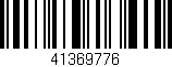 Código de barras (EAN, GTIN, SKU, ISBN): '41369776'