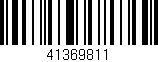 Código de barras (EAN, GTIN, SKU, ISBN): '41369811'