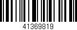 Código de barras (EAN, GTIN, SKU, ISBN): '41369819'