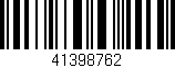 Código de barras (EAN, GTIN, SKU, ISBN): '41398762'