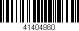 Código de barras (EAN, GTIN, SKU, ISBN): '41404860'