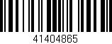 Código de barras (EAN, GTIN, SKU, ISBN): '41404865'