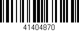 Código de barras (EAN, GTIN, SKU, ISBN): '41404870'