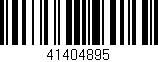 Código de barras (EAN, GTIN, SKU, ISBN): '41404895'