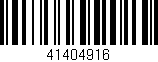 Código de barras (EAN, GTIN, SKU, ISBN): '41404916'